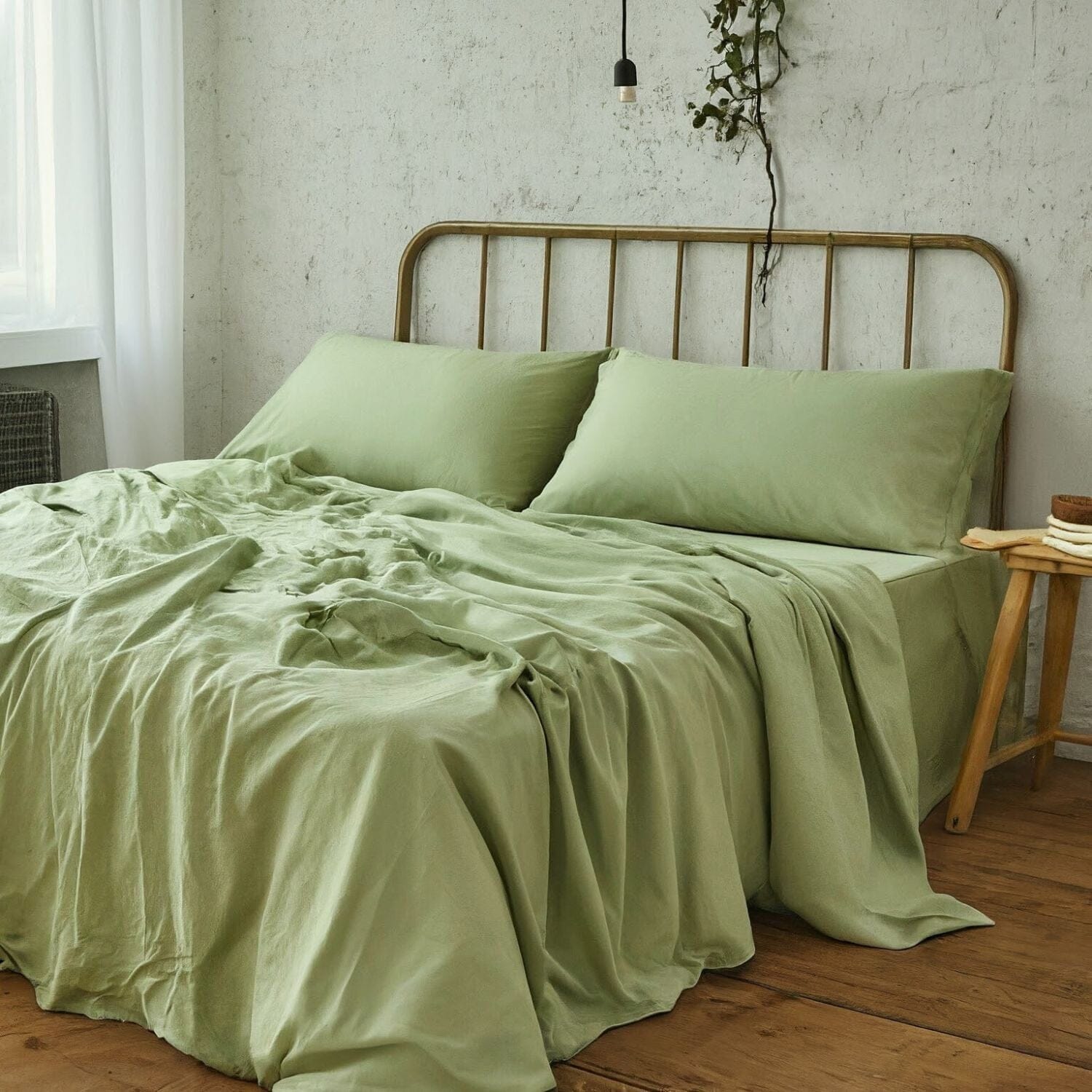 Cosy House Collection 1500 Series Queen Pastel on sale Green Sheet Set Deep Pocket