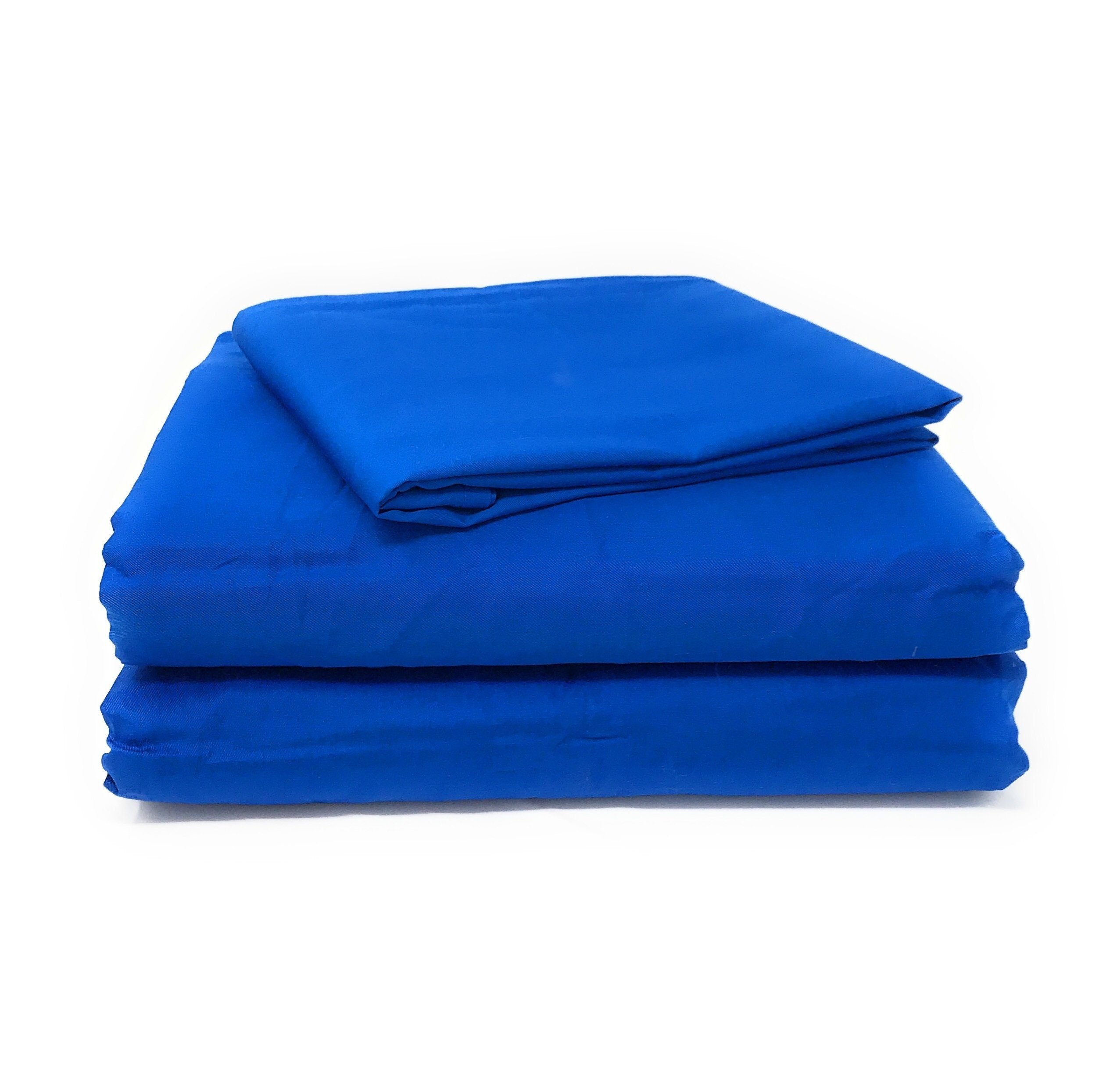 Tache Cotton Deep Blue Fitted Sheet (BS3PC-B) - Tache Home Fashion