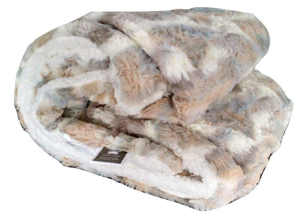 Russian lynx faux fur throw blanket tache home fashion new arrivals